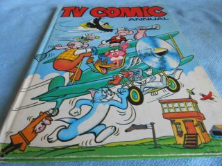 Vintage Uk Annual - Tv Comic Annual 1980 - Tom & Jerry,  Laurel & Hardy,  Popeye