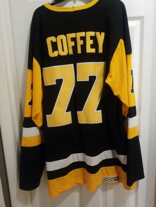 Paul Coffey Pittsburgh Penguins 1992 Ccm Vintage Throwback Nhl Hockey Jersey