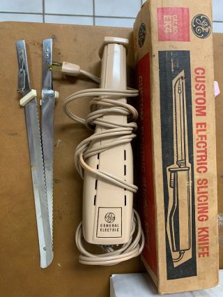 Vintage Ge General Electric Custom Slicing Knife (model No:ek4) Long Cord
