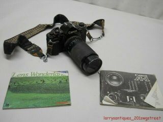 Vintage Canon A - 1 35mm Camera " 2300145 Japan " W/ Vivitat70 - 210 Lens (nr)