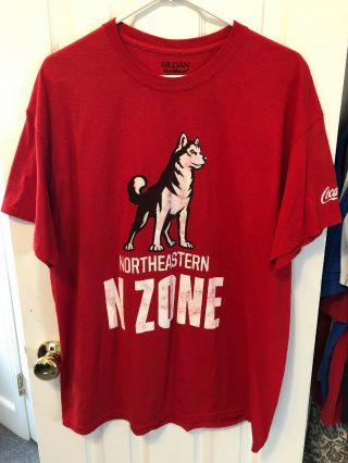 Northeastern University N Zone Howling Huskies Shirt Xl Extra Large Gildan