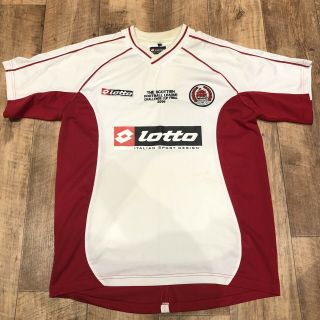 Clyde Fc 2006 Scottish Challenge Cup Final Home Shirt Vintage Squad Player Issue