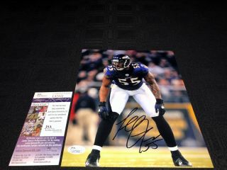 Terrell Suggs Baltimore Ravens Autographed/signed 8x10 Photo Jsa L57322