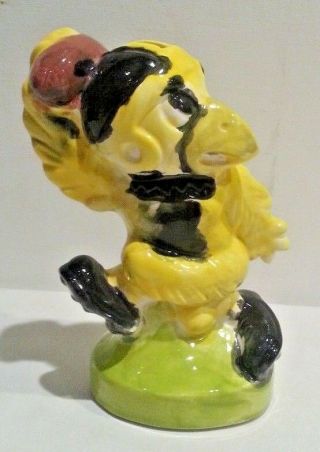 Herky The Hawkeye Mascot Football Ceramic Pottery Glossy Statue Bank Figurine