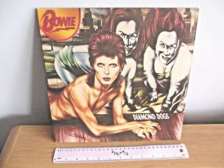 Vintage Lp Vinyl Record Album - David Bowie - Diamond Dogs Rca Victor
