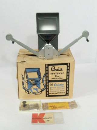 Vintage Baia Reviewer Mark Ii 8mm Movie Editor & Splicer.  Extra Splicer