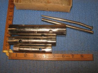 3x Vintage W Apollo Box Spanner Tube Wrench Set Fits Morris Garage Mg Tool Kit