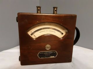 Vintage Western Electrical Instrument Corp Amp Meter Ac Model 155 Analog