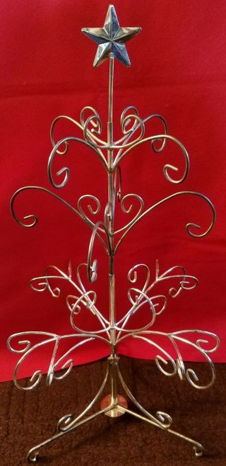 Vintage Metal Christmas Tree Ornament Display Hanger Stand