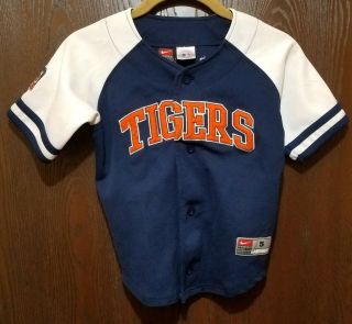 Nike Blue Ivan Pudge Rodriguez Detroit Tigers Baseball Jersey Boy 5 Stitched