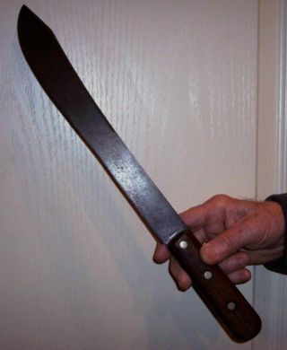 Vtg Dexter Harrington Cutlery Usa 11 1/2 " Carbon Steel Blade Butcher Knife 17 "