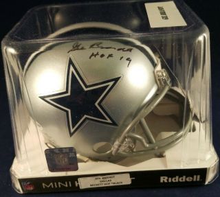 Gil Brandt HOF 19 Autographed Signed Dallas Cowboys Mini Helmet Beckett 2