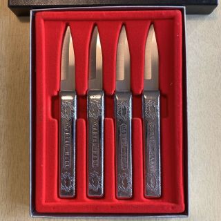 Vintage Carvel Hall Crab Knives Set Of 4 With