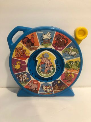 Vintage Mattel See ‘n Say The Farmer Says Talking Farm Animal Toy 1989