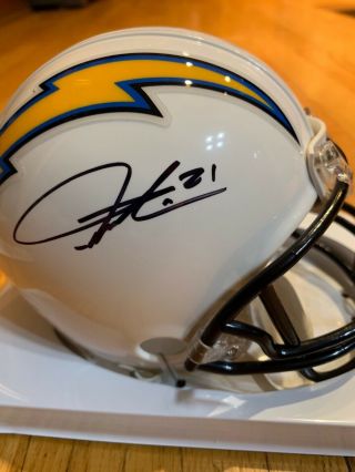 Ladainian Tomlinson Autographed San Diego Chargers Mini Helmet Jsa
