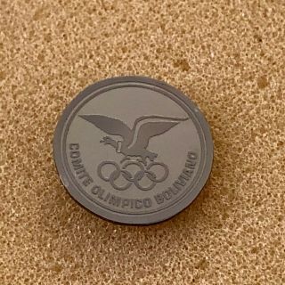 Bolivia Noc Olympic Team Pin - Round Silver