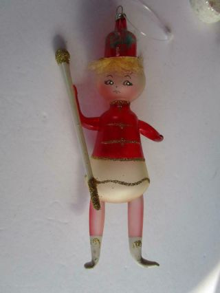 Vintage De Carlini Italy Blown Glass Marionette Marching Band Christmas Ornament 3