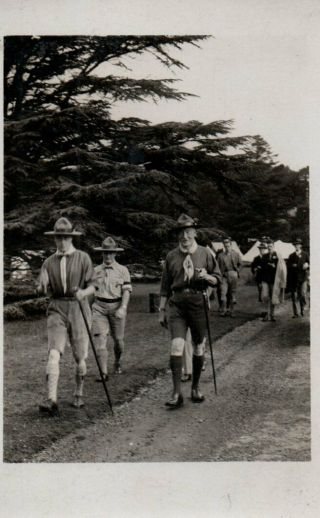 Vintage Photograph Postcard: Lord Baden Powell Scouts Scouting Movement