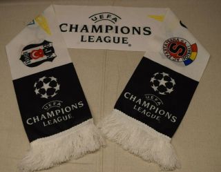 Uefa Champions League Football Soccer Scarf Ss Lazio Bjk Cfc Ac Sparta Prague