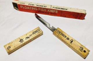 Vintage (1960’s) Floating Fish Knife,  Stainless Steel,  Japan, .