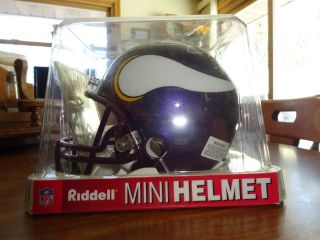 Chuck Foreman Signed Minnesota Vikings Mini - Helmet 