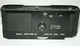 Vintage Canon Motor Drive Mf For F - 1