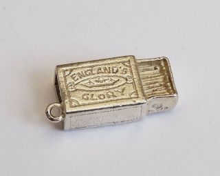 Box Of Matches,  England’s Glory – Quality Vintage Silver Bracelet Charm.