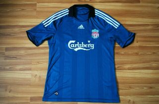 Liverpool England 2008/2009 Third Football Shirt Jersey Adidas Maglia Size Large