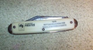 Vintage 1979 Pittsburgh Pirates World Series Champs Pocket Knife Usa 2 Blades