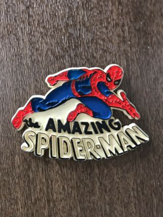 Vintage Superhero Classic Marvel Comics " Spiderman " Fridge Plastic Magnet 1977