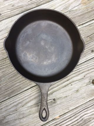 Vintage Merit by Griswold 8 PN 1504 Cast Iron Skillet Heat Ring Camping Cook 2