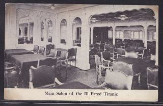 Rms Titanic,  White Star Line,  Main Salon,  Postcard,  Cunard,  Liner,  Edward Smith