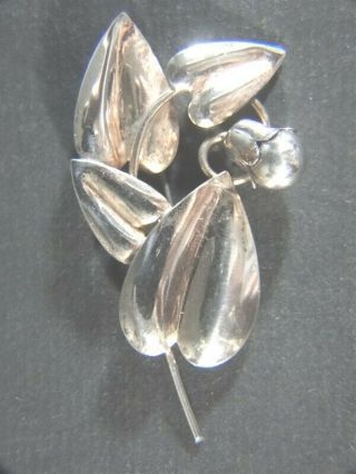 Vintage Mcclelland Barclay Signed Sterling Silver Vermeil Pin Brooch