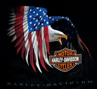 2xl Harley - Davidson T - Shirt American Bald Eagle Greeley Colorado