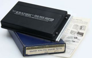 Graflex 3 ¼ X 4 ¼” Graphic Film Pack Adapter Ib Vintage 384046