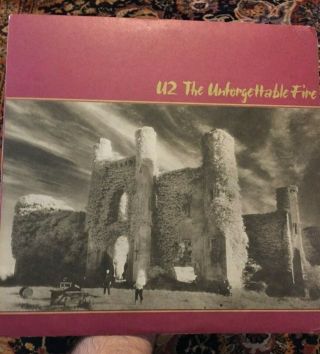 U2 The Unforgettable Fire Vintage Lp Vinyl Record Album 1984 Island 90231 - 1