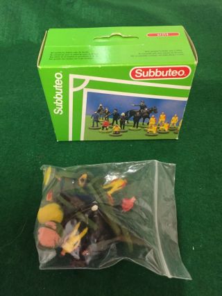 Vintage Subbuteo Boxed Accessories Trainers,  Policemen Etc Not
