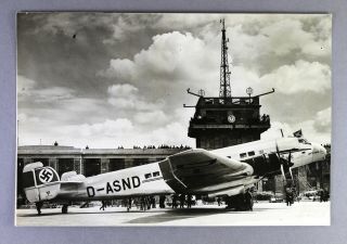 Deutsche Lufthansa Junkers 90 Croydon 1939 Large Vintage Press Photo