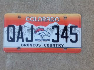 Colorado - Denver Broncos Country - License Plate - Football