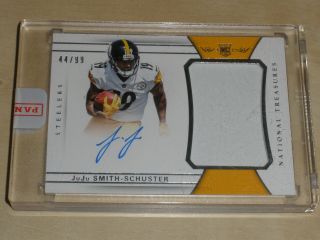 2017 Panini National Treasures Rookie Rc Patch Auto Juju Smith Schuster 44/99