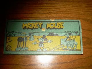 Vintage Mickey Mouse Dixon 2650 Pencil Box Made In Usa Walt Disney