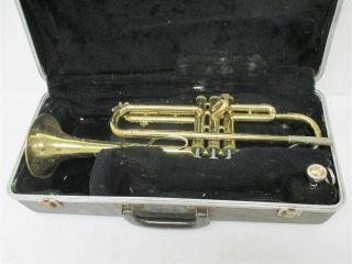 Bundy Selmer Ml Vintage Student Trumpet Sn 487744 W/ Blessing 7c Mp & Case
