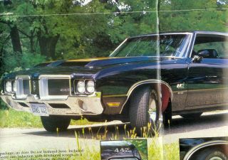 1971 Oldsmobile Cutlass 442 4 Page Color Article