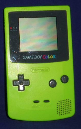 Vintage Nintendo Game Boy Color Kiwi Video Gameboy System (bad Speaker)