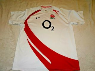 England Rugby Union Shirt Nike Size Xxl 47/48 Vintage 2007/08 Vvgc