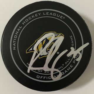 Pekka Rinne Signed Autographed Nashville Predators Game Puck Stanley Cup