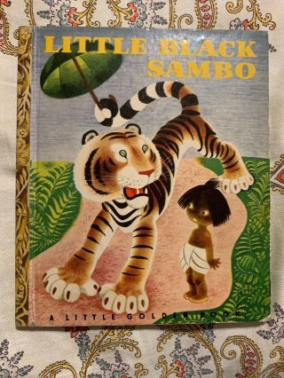 1948 Little Black Sambo A Little Golden Book 57 Series C Helen Bannerman Vintage