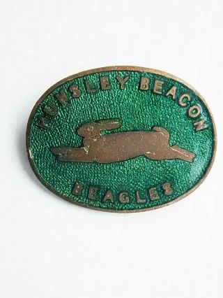 Hunting Hunsley Beacon Beagles Vintage Hunting Badge