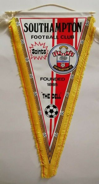 Vintage Southampton Football Club Pennant,  The Saints The Dell St Mary 