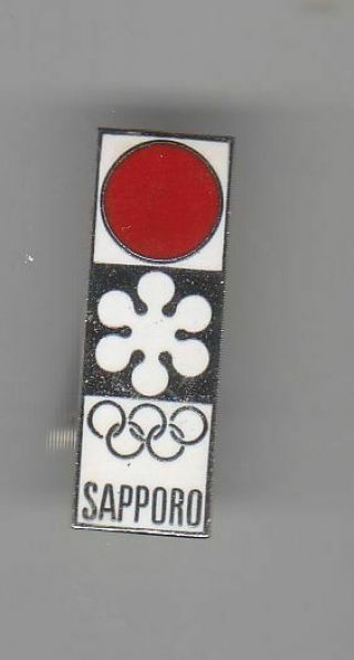 Sapporo 1972 Team Japan Logo Olympic Committee Old Badge/pin